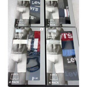 Levi's Men's Performance Microfiber 8 Pack Boxer Briefs Assorted Colors NIB